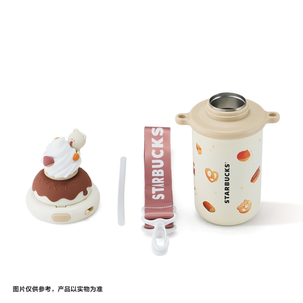 starbucks dessert house story 455ml cup with body strap display