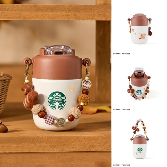 Starbucks Bear Dessert House Series Stainless Steel Suitable Cup 353ml Display